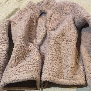 Soft Mauve Teddy Jacket